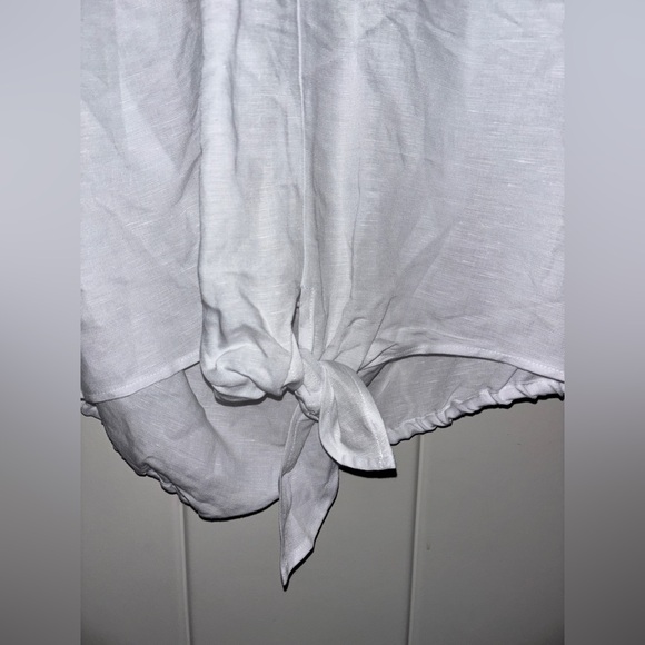 INC International Concept Women Linen Blend Halter Neck Sleeveless Top XL Beach - Picture 7 of 9